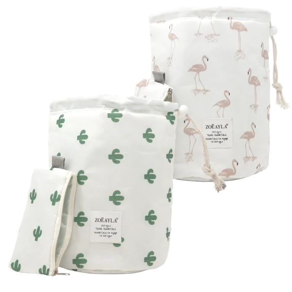 Zoe Ayla Waterproof Cosmetics Travel Bag with Small Pouch