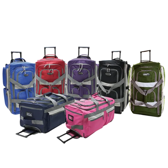 Olympia USA 26" 8 Pocket Rolling Duffel Bag