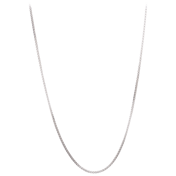 Rose And Lilly Italian Sterling Silver Box Chain Necklaces