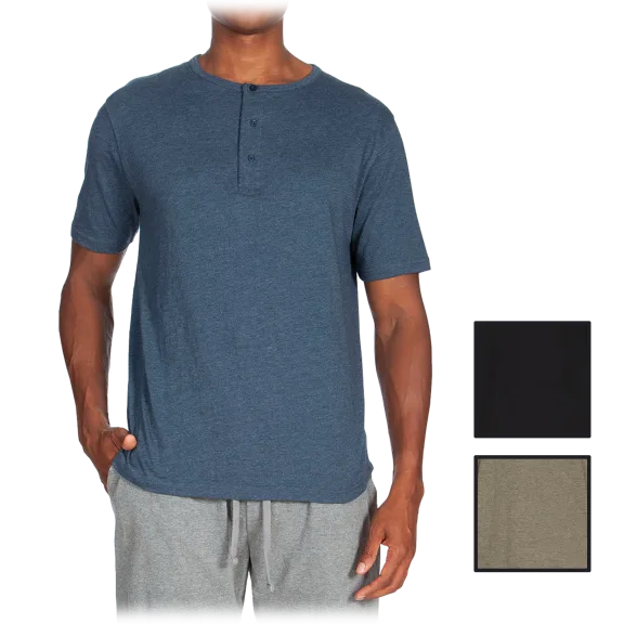 3-Pack: Unsimply Stitched Short-Sleeve Henley Shirts