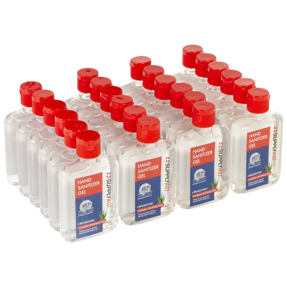 24-Pack: Supply Aid Hand Sanitizer Gel with Soothing Aloe 2 fl oz