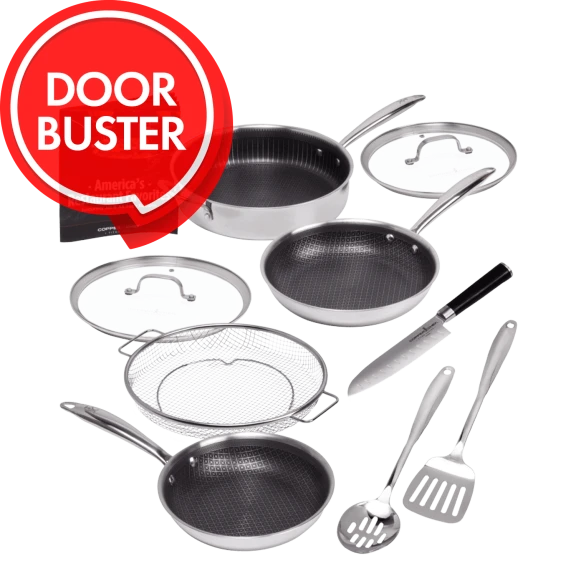 Copper Chef Nonstick Stainless Steel Cookware Set