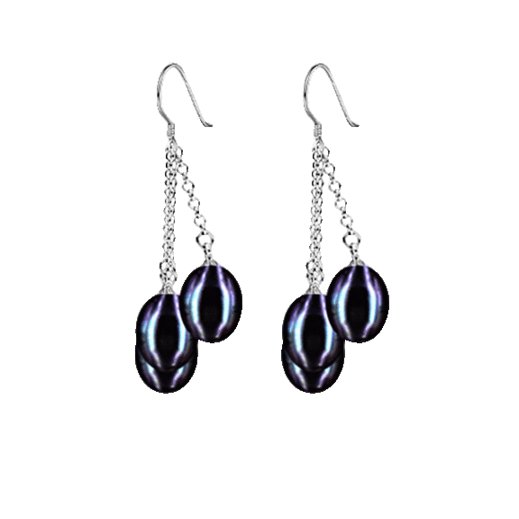 Pacific Pearls Sulu Sea Collection 7-8mm Triple Drop Earrings