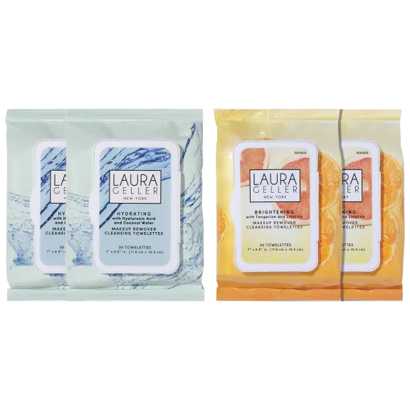 Laura Geller Makeup Remover Hydrating & Brightening Wipes (120 Count)