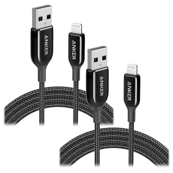 2-Pack: Anker PowerLine+ III USB-A to Lightning Cable (6ft)