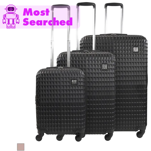 FŪL Geo 3-Piece Hardside Spinner Luggage Set