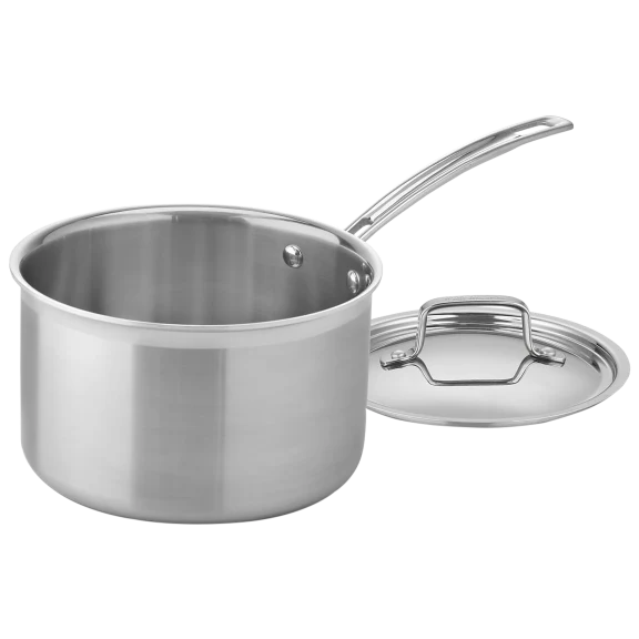 Cuisinart Multiclad Pro Tri-Ply Stainless 4-Quart Saucepan wth Cover