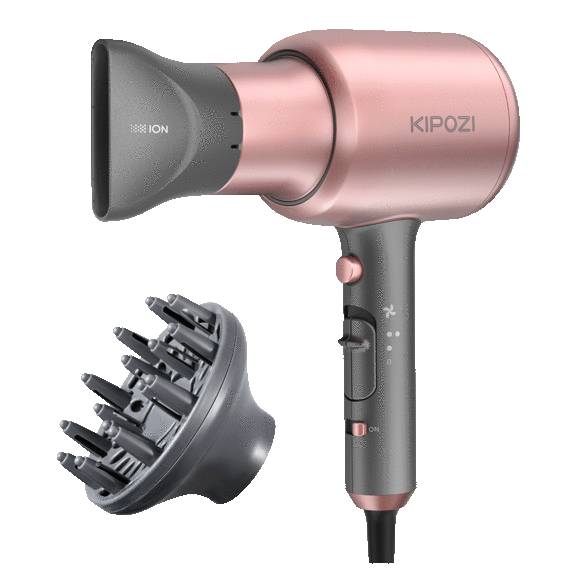 Kipozi Ionic Hair Dryer with Diffuser and Concentrator