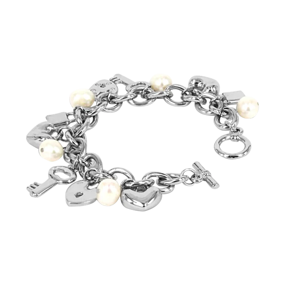 ROSE ATOLL COLLECTION Key to My Heart Charm Bracelet