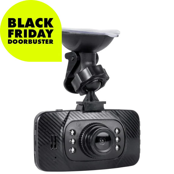 Onn 1080P Dash Camera With 2.6" LCD Screen And 8GB SD Card