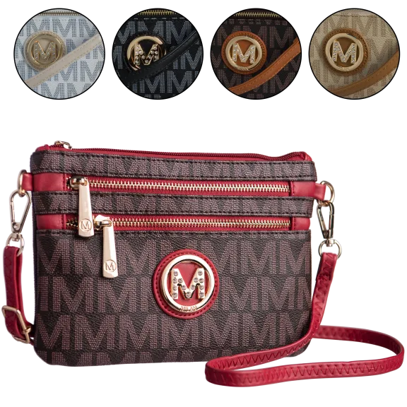 Milan Imports Crossbody-Wristlet Combo Handbag