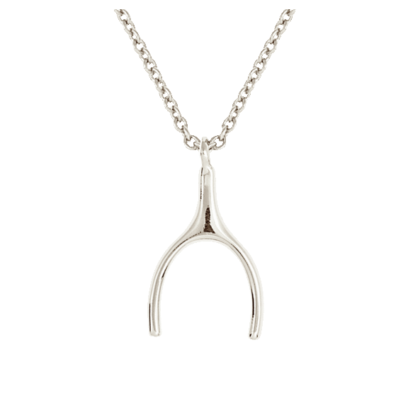 Sole du Soleil Daffodil 18k Plated Wishbone Pendant Necklace