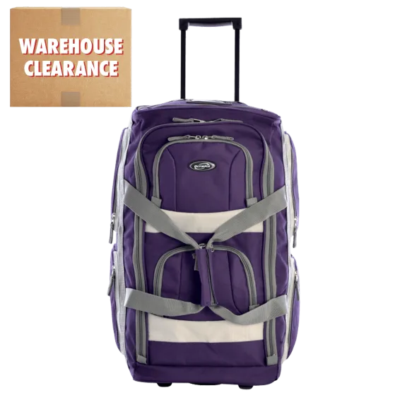 Olympia USA 8-Pocket 22" Rolling Duffel Bag