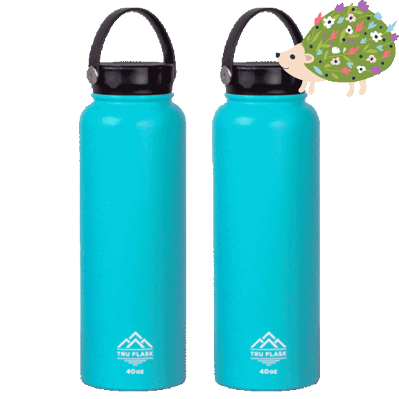 2-Pack: TRU FLASK 40oz Insulated Bottles