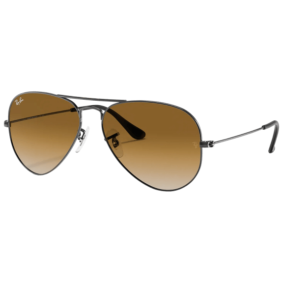 Ray-Ban Men's Aviator Gradient Gunmetal Sunglasses