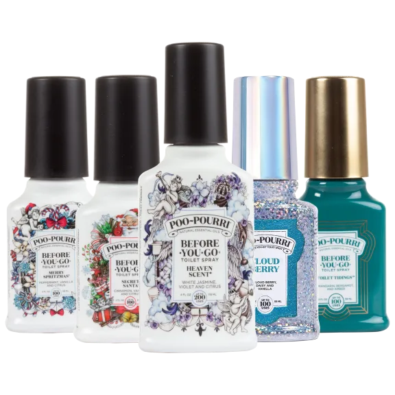 5-Pack: Poo-Pourri 12oz Holiday Heaven Assortment
