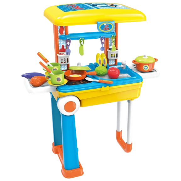 37-Piece Lil Chef Boys Mobile Suitcase Playset