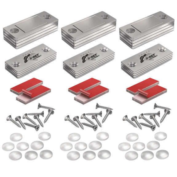12-Pack: X-bet Magnetic Drawer & Cabinet Door Catch Hardware