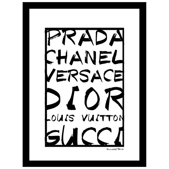 Fashion Brands - 14"x18" Framed Print
