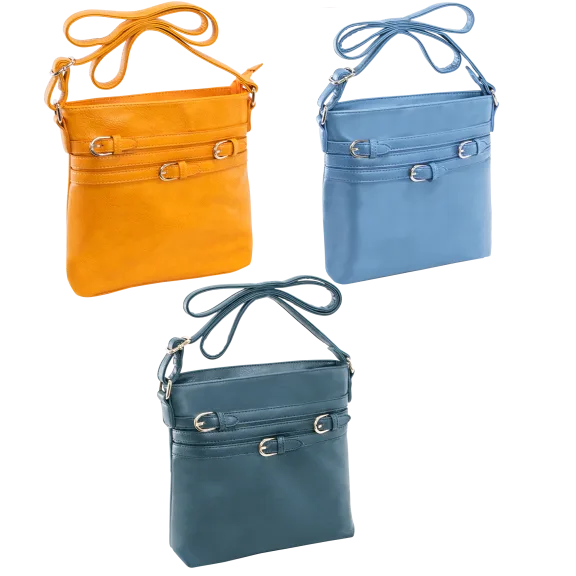 Parinda Clarice II Multi-Belt Adorned Crossbody Purse