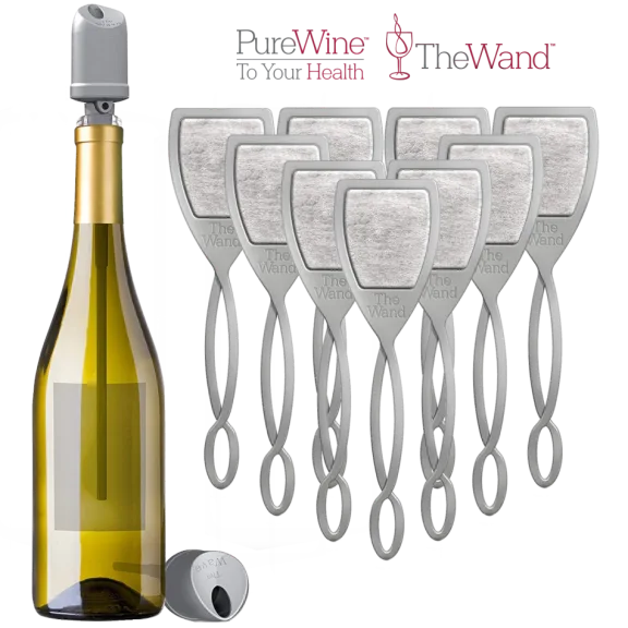 PureWine 10-Piece Wine Filter & Aerator Bundle