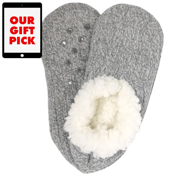 Laundry by Shelli Segal Super Soft Sherpa-Lined Ribbed Bootie Socks