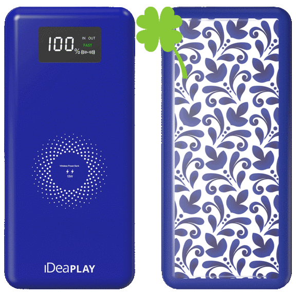 2-Pack: IdeaPlay 10,000mAh Wireless Fast Charging Power Bank