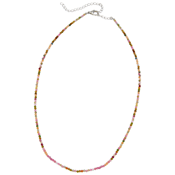 Savvy Cie Sterling Silver Natural Tourmaline Neck