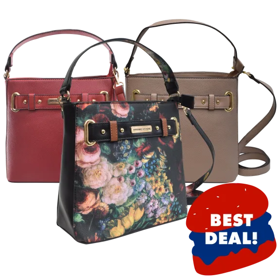 Adrienne Vittadini Top Handle Cross Body with Shoulder Strap