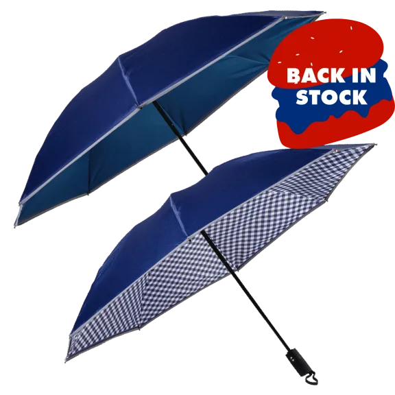 2-Pack: Revers-A-Brella Portable EZ Close Umbrellas