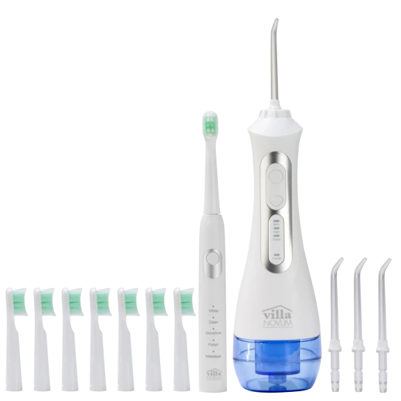 Villa Novum Water Flosser and Electric Toothbrush Bundle