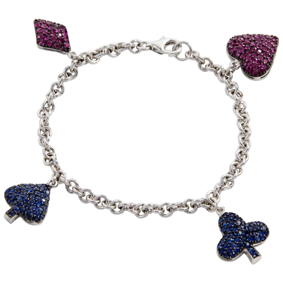 Savvy Cie Lucky Charms Bracelet in Sterling Silver