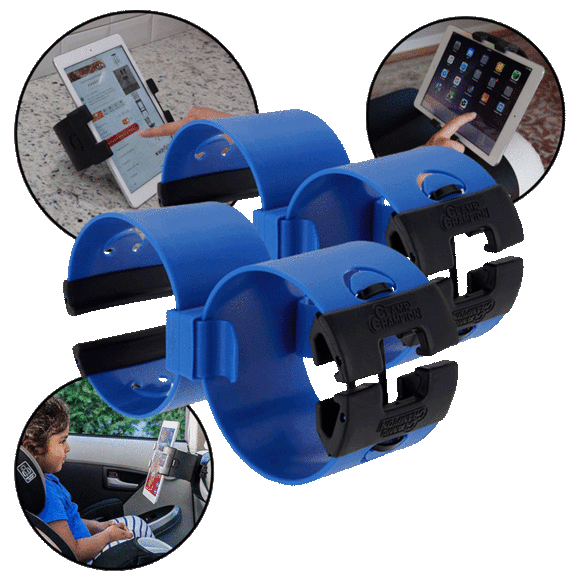 2-Pack: Clamp Champion Pro All-in-One Tablet and Smartphone Holder