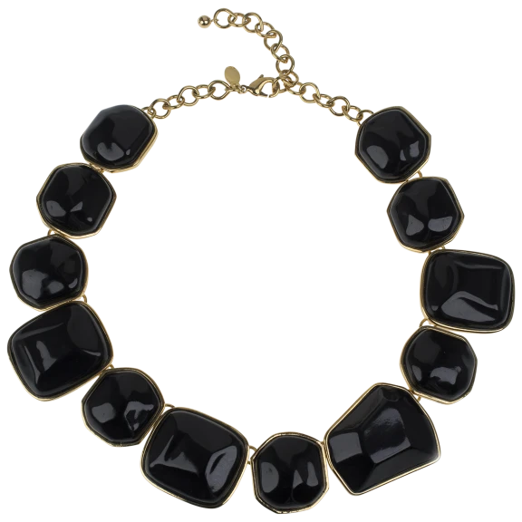 Kenneth Jay Lane Multi Shape Faux Gem Nugget Necklaces