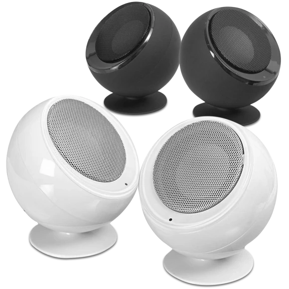 iJoy Eclipse True Wireless Portable Left-Right Stereo Speakers with Case
