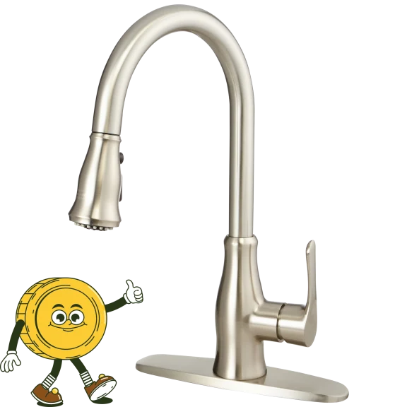 Dalmo Brushed Nickel Touchless Kitchen Faucet