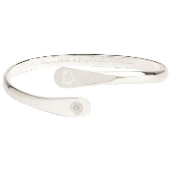 Hollywood Sensation Engraved Mother and Daughter Bracelet
