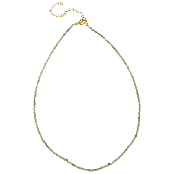 Savvy Cie 18K Vermeil Natural Jade Neck
