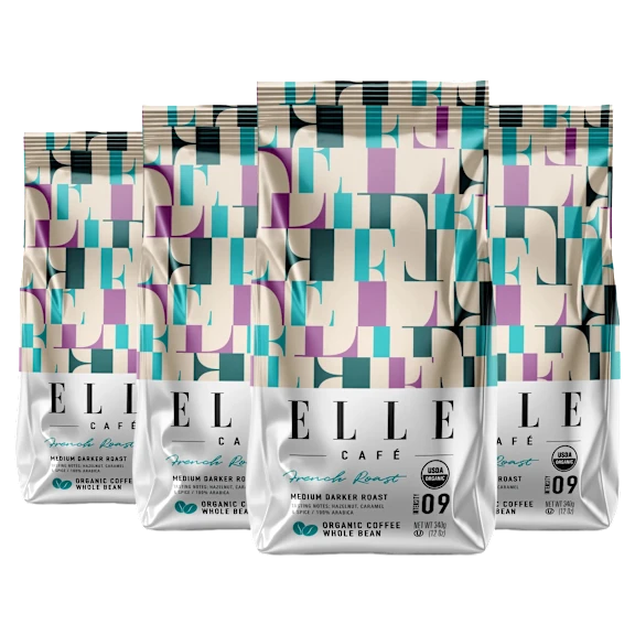 4-Pack: ELLE Café Whole Bean Coffee
