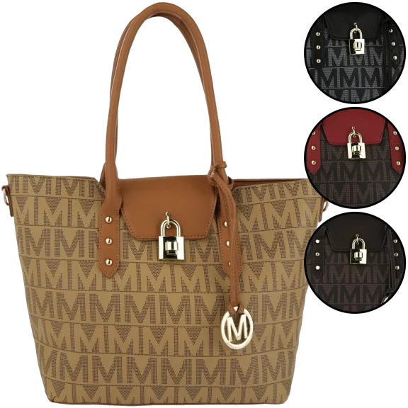 Studded Tote by Milan Imports