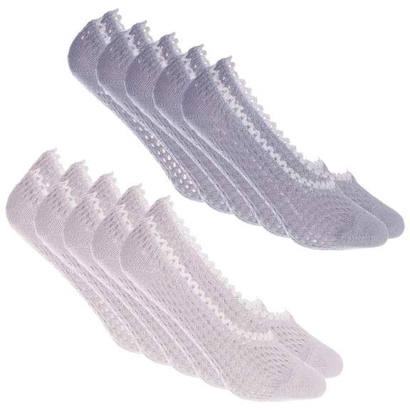 10-Pack: All Mixed Up Padded Quilted Ped Socks