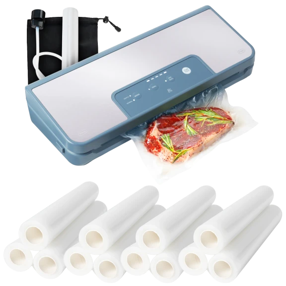 Greater Goods Food Vacuum Sealer with 13 Bag Rolls