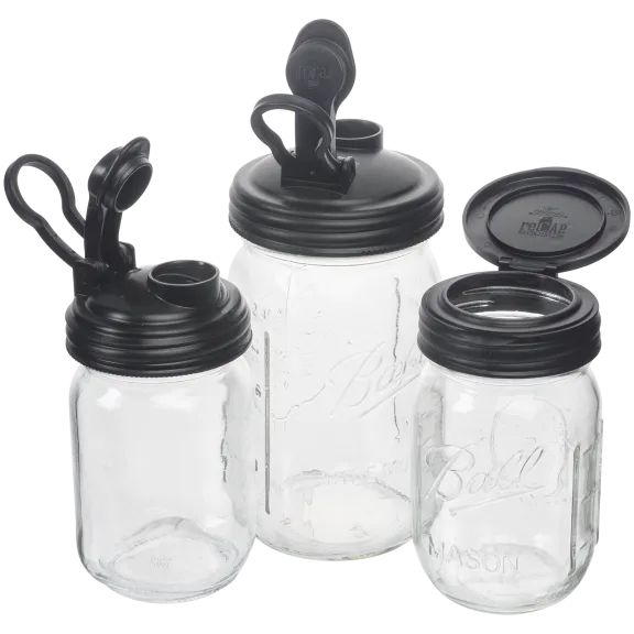 reCAP 6-Piece Set Of Assorted Mason Jars and Lids