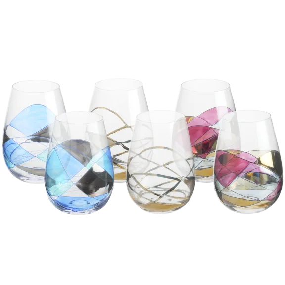 Antoni Barcelona 2-Piece Stemless Wine Glass Gift Box Set
