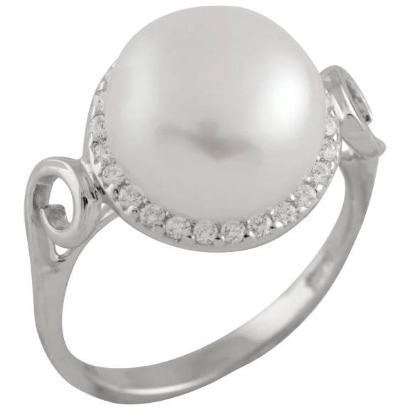 Splendid Pearls White Freshwater Pearl Ring