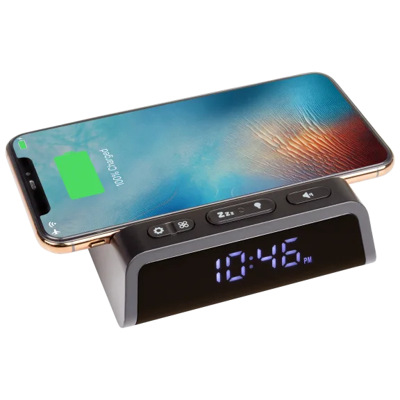 Seneo 2-in-1 Alarm Clock with Wireless Charging Pad