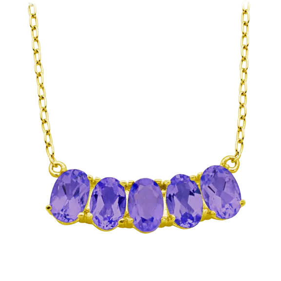 Morgan & Paige Genuine 2.50 CT African Amethyst Necklace
