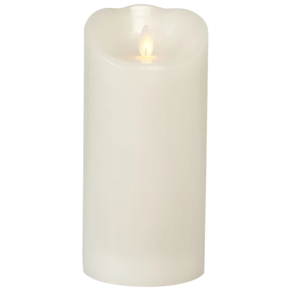 Sterno Home Flameless Candle 3.75 x 8" Smooth Texture in White