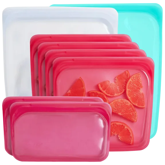 Stasher Reusable Food Storage Bags 8-Piece Set