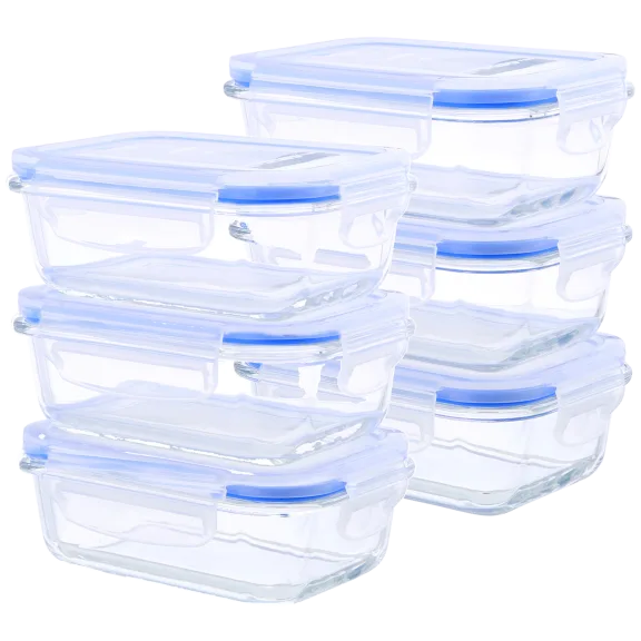 Kinetic Go Green 12-Piece Rectangular Glass Food Storage Set (51oz)